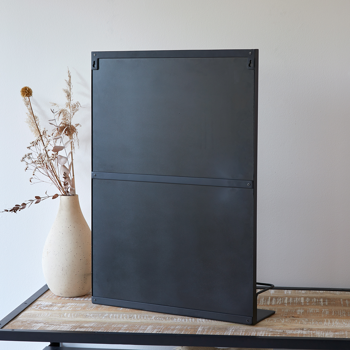Lison black metal mirror 70x50 cm Lison black metal mirror 70x50 cm
