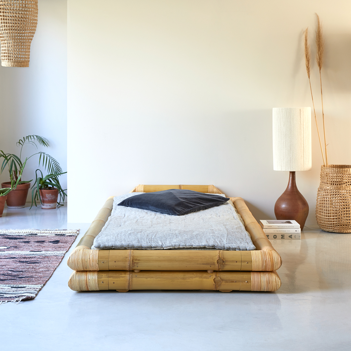 Lit futon en bambou 90x190 Balyss Lit futon en bambou 90x190 Balyss
