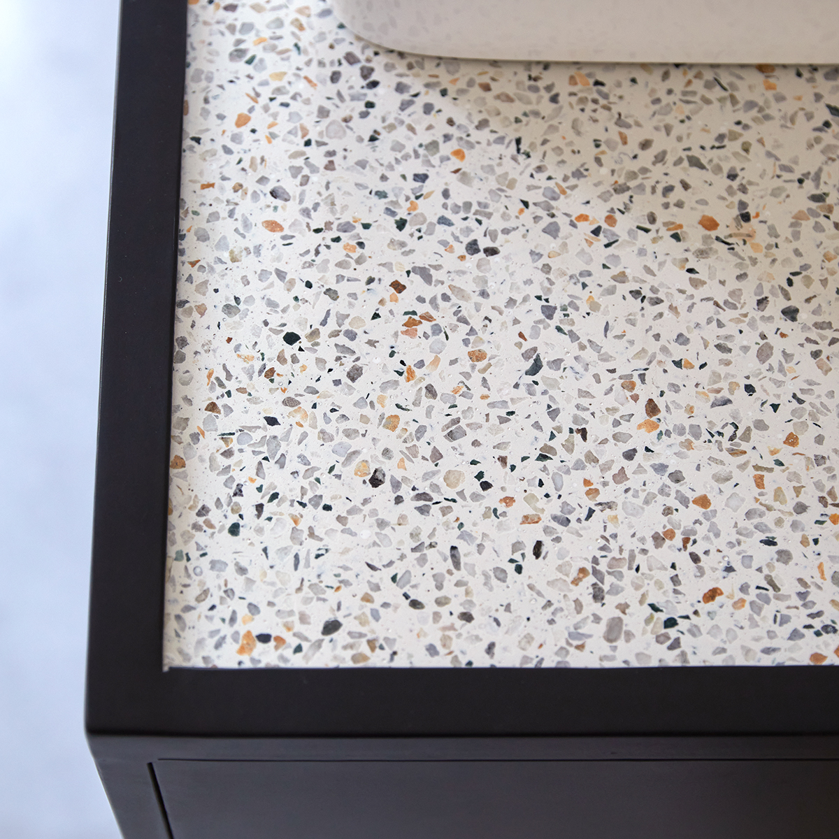 Lizzie 140 metal and terrazzo vanity unit Lizzie 140 metal and terrazzo vanity unit