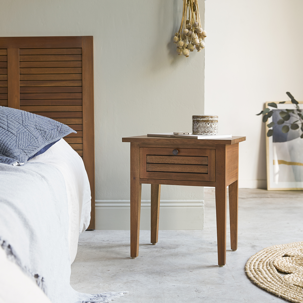 Loggia solid mahogany Bedside table Loggia solid mahogany Bedside table