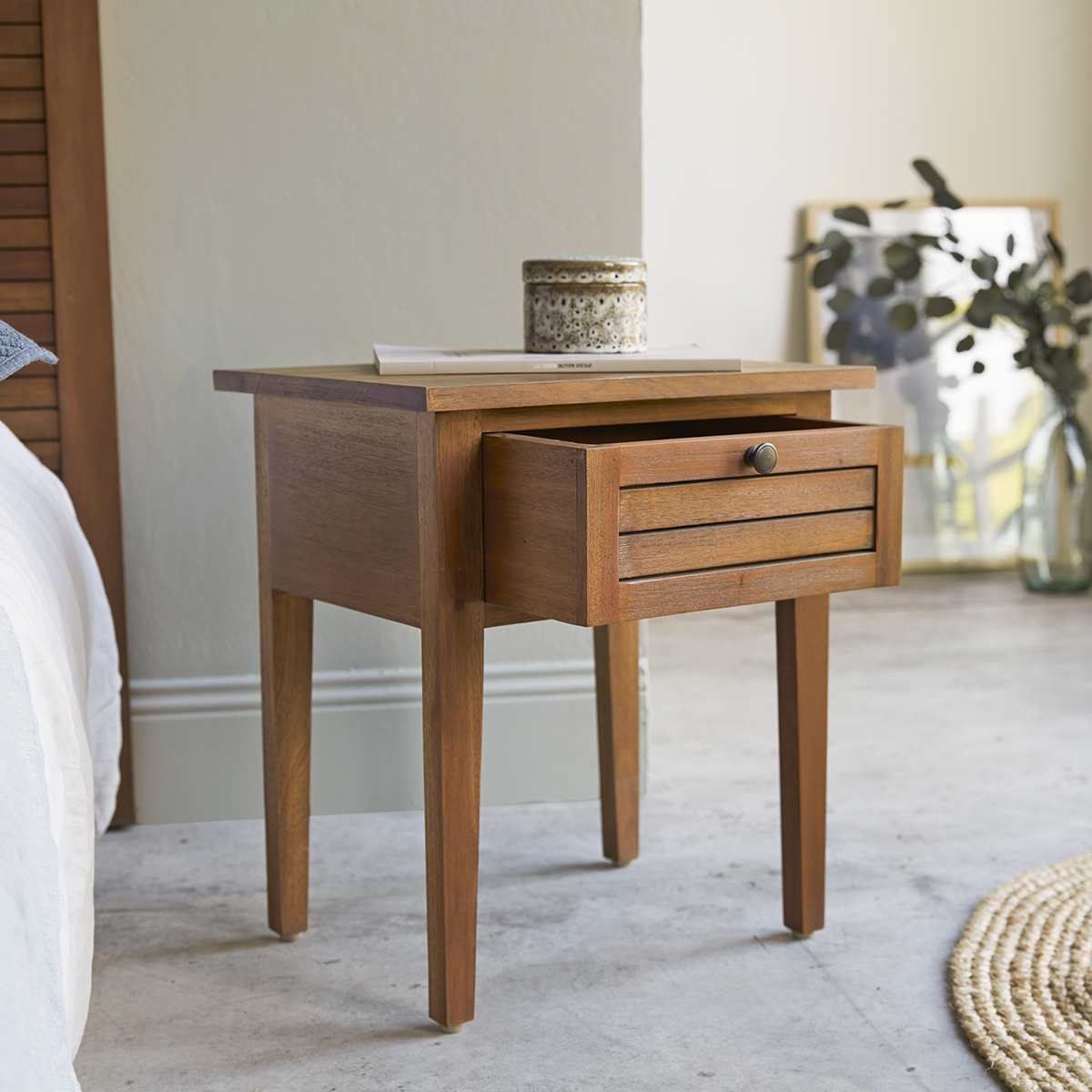 Loggia solid mahogany Bedside table Loggia solid mahogany Bedside table