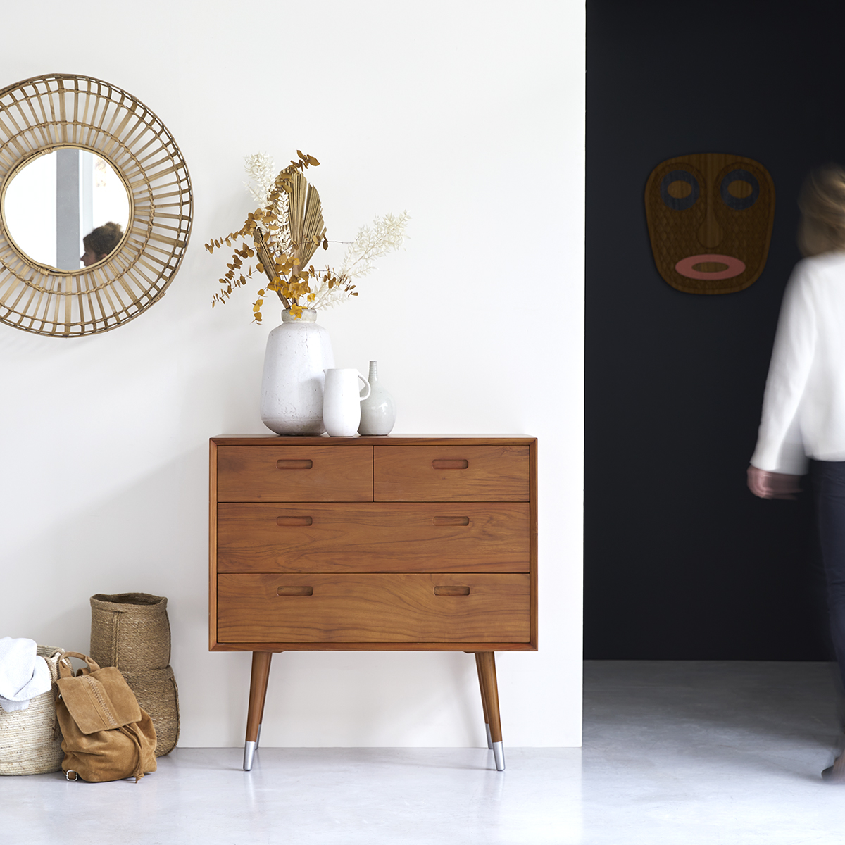 Magda 50's teak Chest of drawers Magda 50's teak Chest of drawers