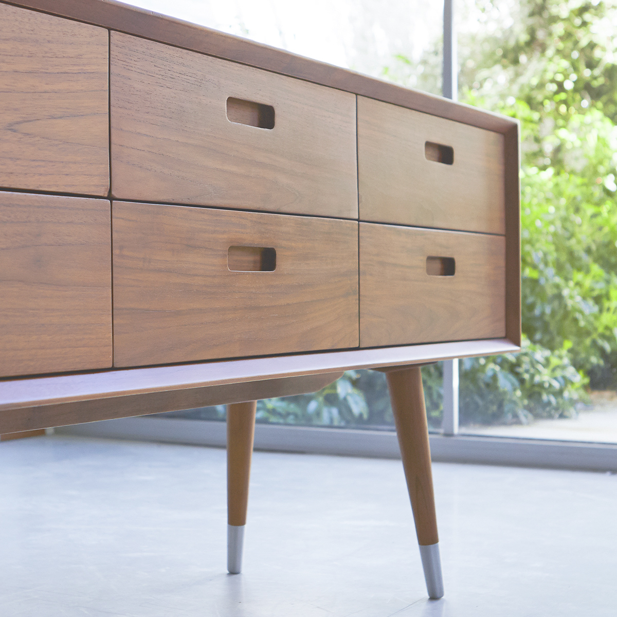 Magda 50's teak low Chest of drawers Magda 50's teak low Chest of drawers