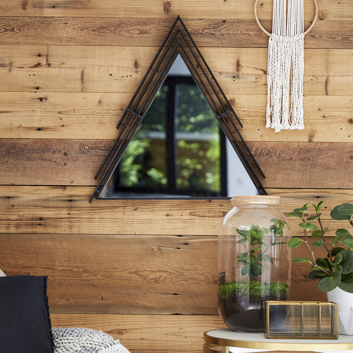 Maho Triangular Metal-framed Mirror 60 Maho Triangular Metal-framed Mirror 60