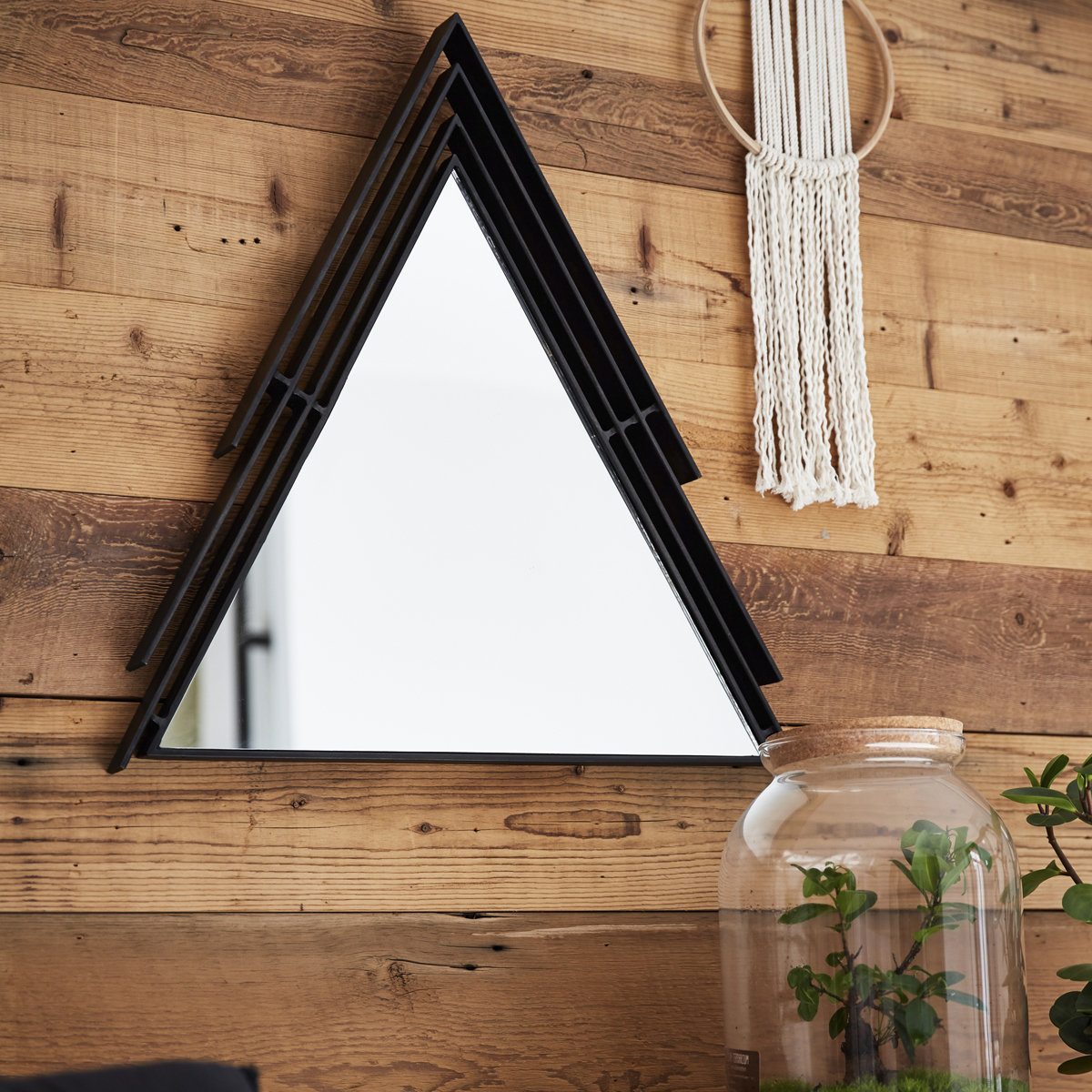 Maho Triangular Metal-framed Mirror 60 Maho Triangular Metal-framed Mirror 60
