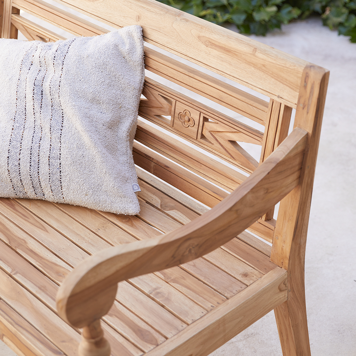Marceau recycled solid teak garden bench Marceau recycled solid teak garden bench
