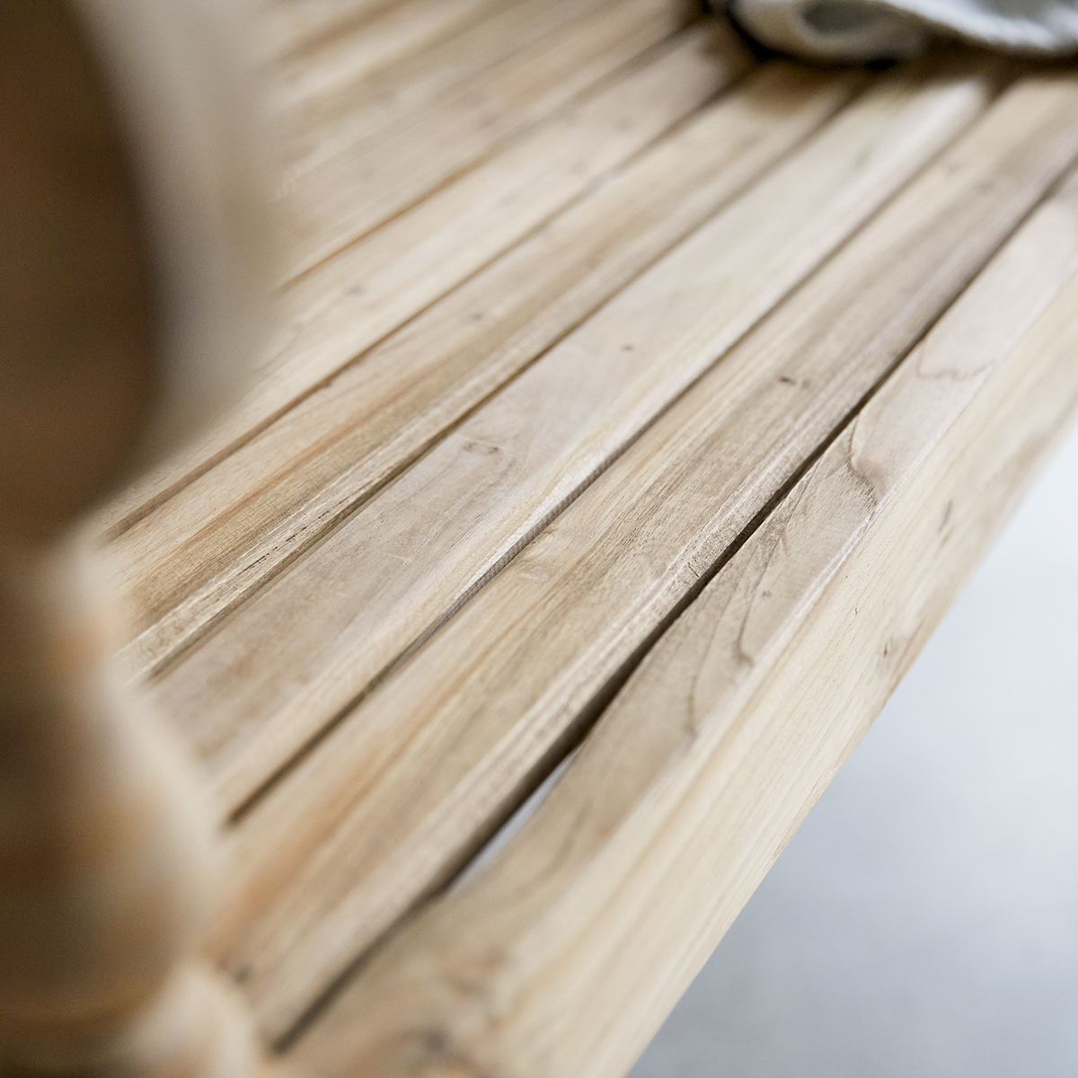 Marceau recycled teak bench 120 Marceau recycled teak bench 120