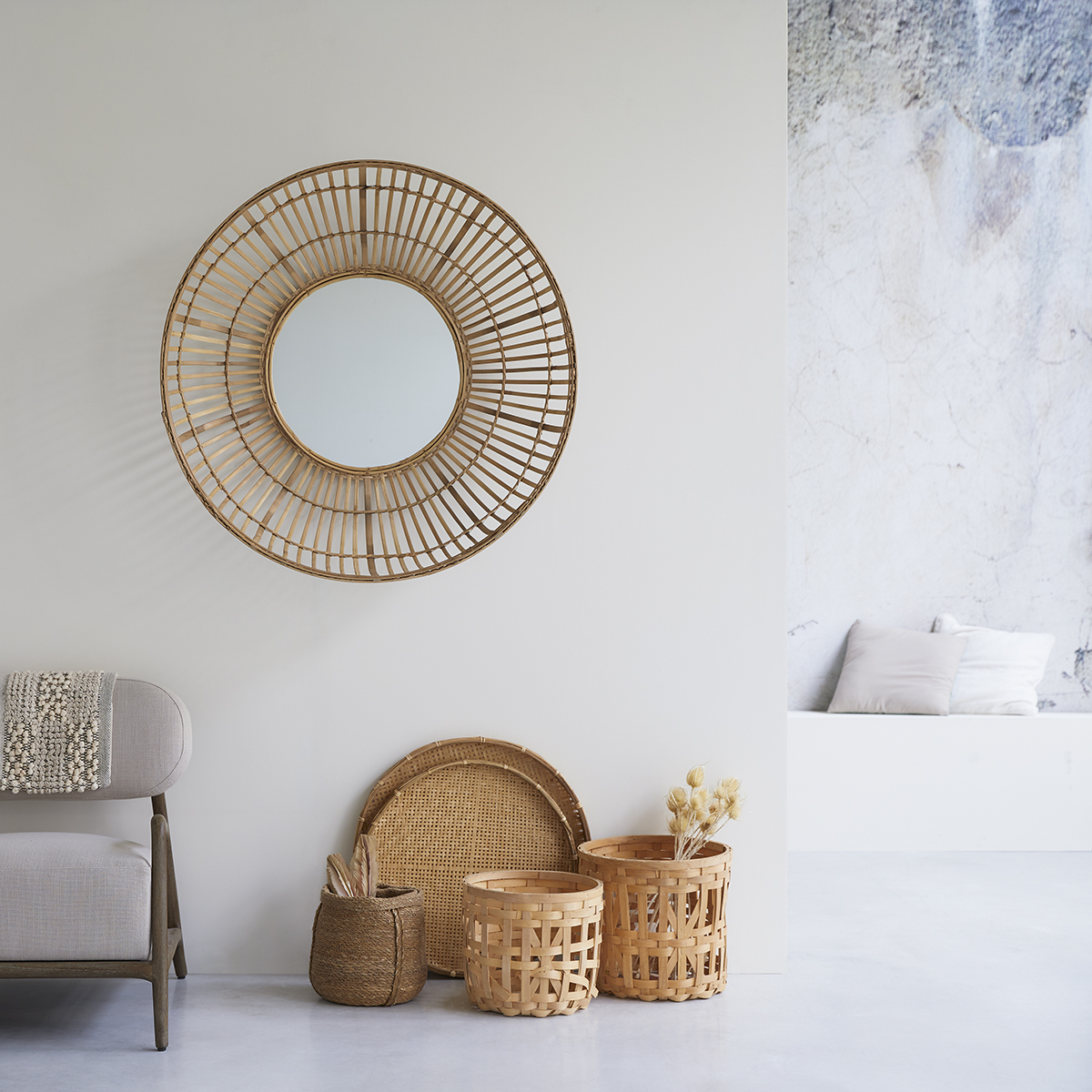 Marta 100 bamboo mirror Marta 100 bamboo mirror