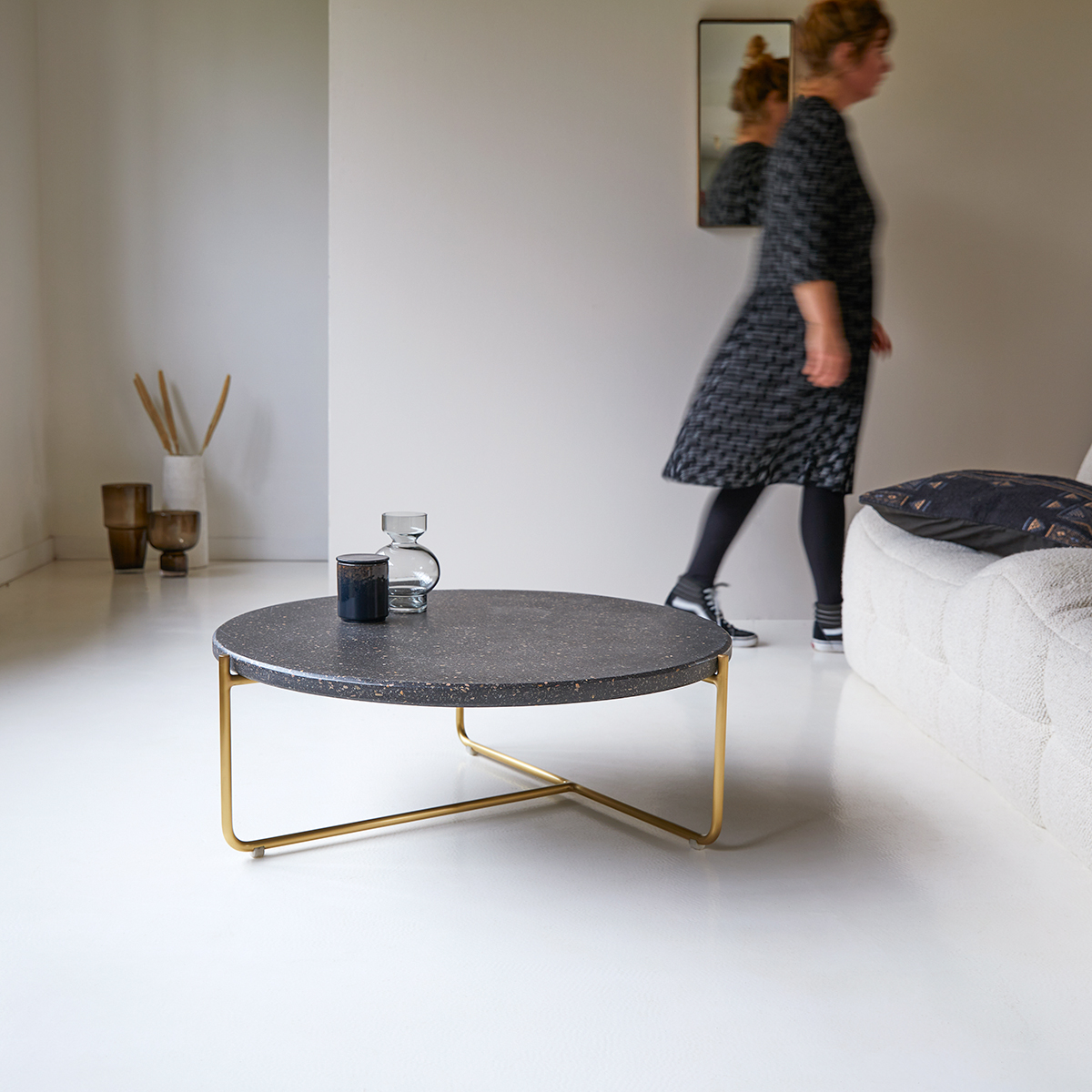 Metal and Terrazzo Coffee Table 80 Anatole Metal and Terrazzo Coffee Table 80 Anatole
