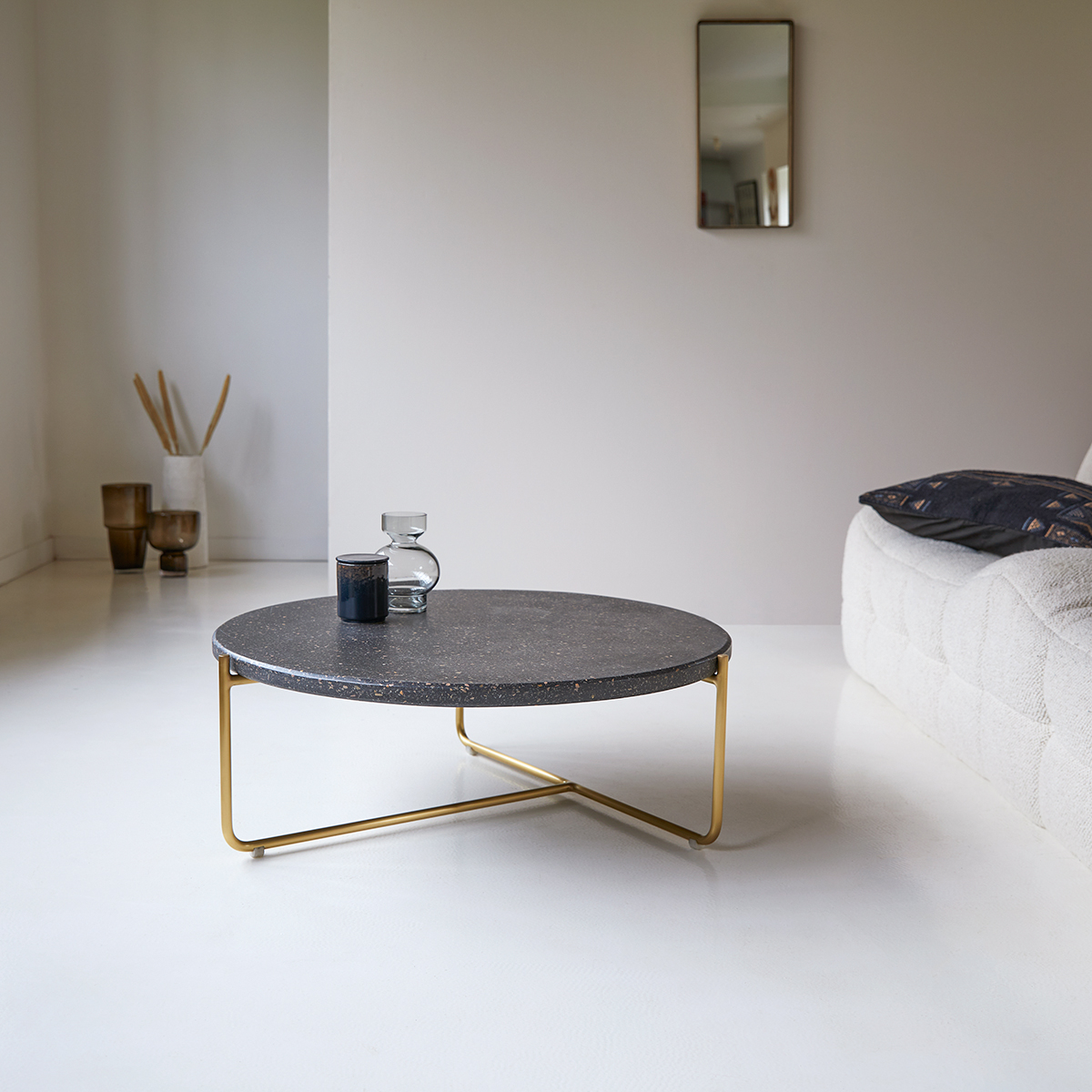 Metal and Terrazzo Coffee Table 80 Anatole Metal and Terrazzo Coffee Table 80 Anatole