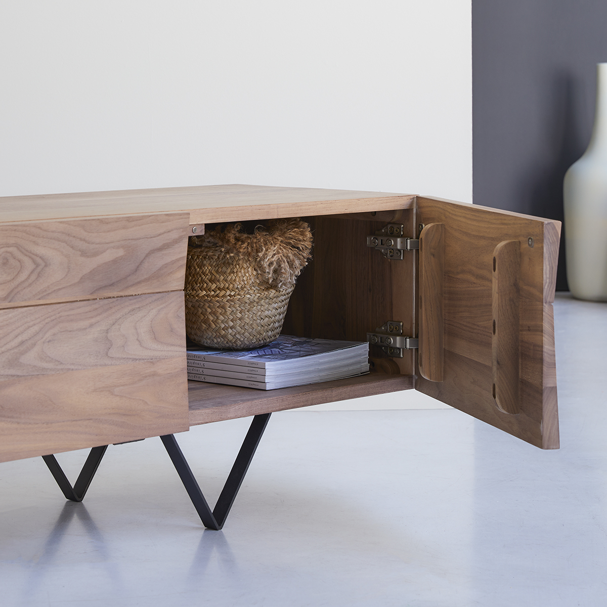 Metric solid walnut TV Stand 175 cm Metric solid walnut TV Stand 175 cm