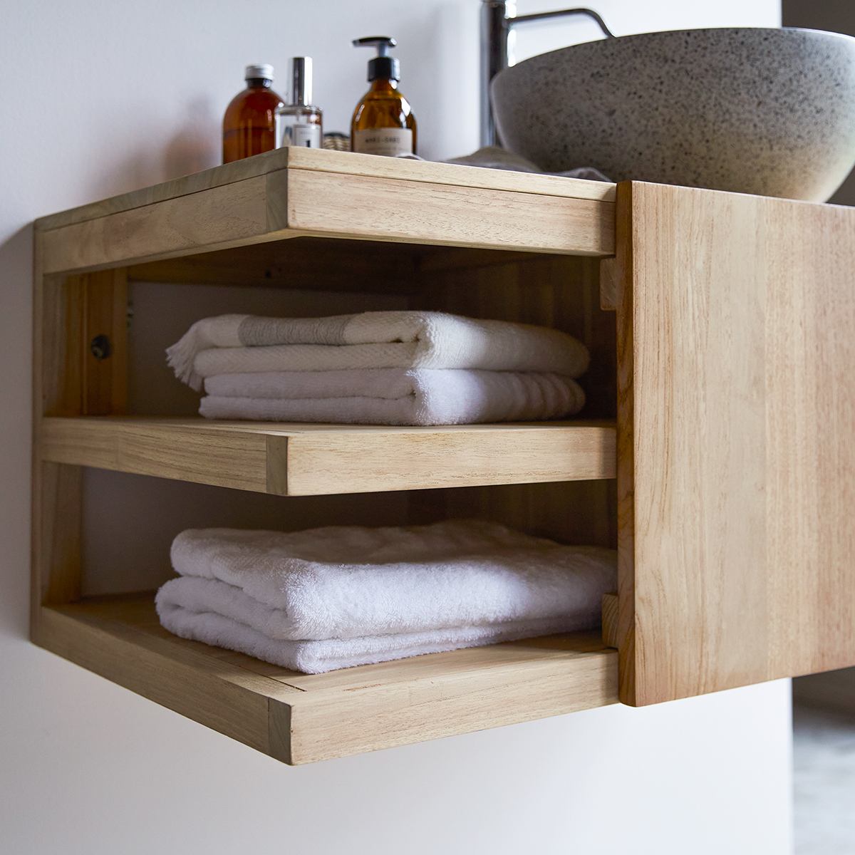 Meuble Salle de bain en teck massif 90 Typo Meuble Salle de bain en teck massif 90 Typo