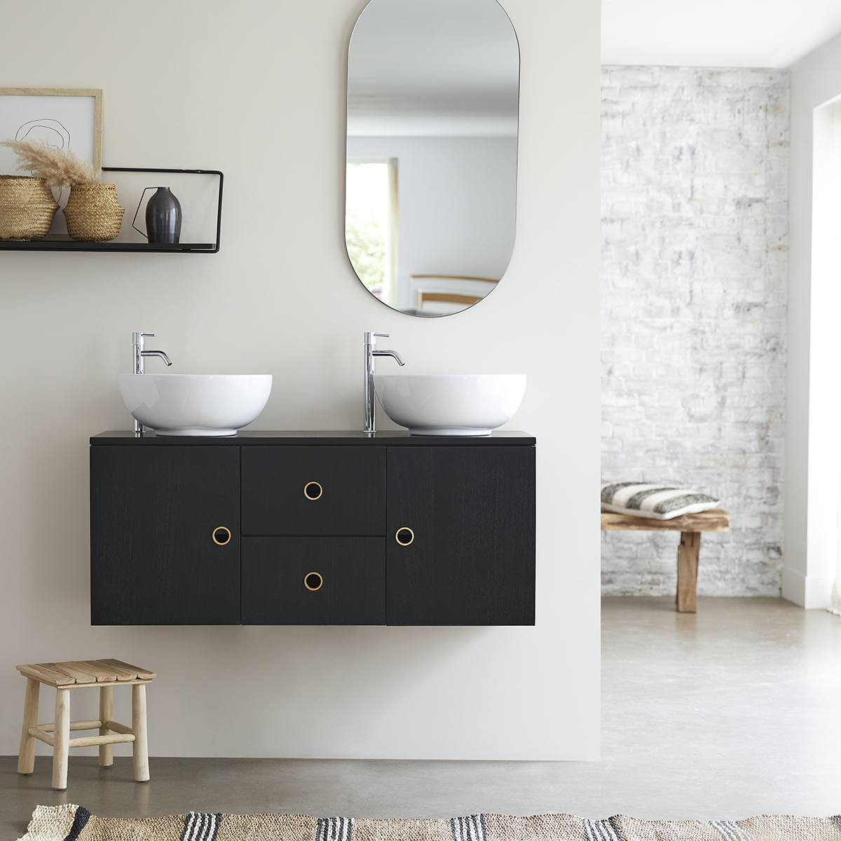 Meuble Salle de bain teck massif 123 Polett Meuble Salle de bain teck massif 123 Polett