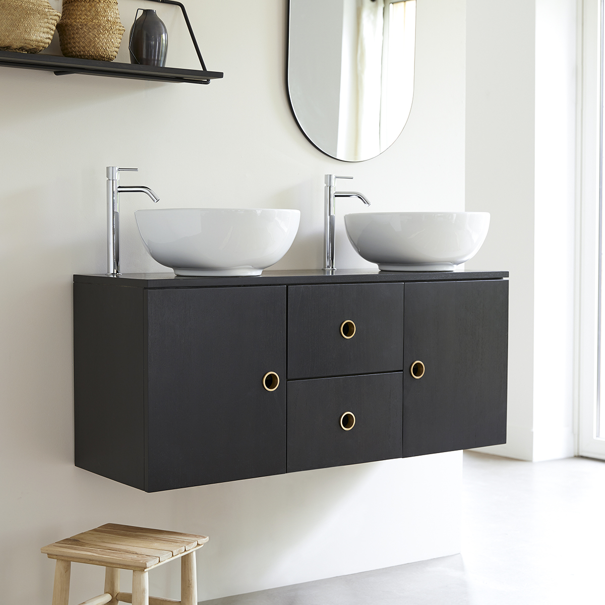 Meuble Salle de bain teck massif 123 Polett Meuble Salle de bain teck massif 123 Polett