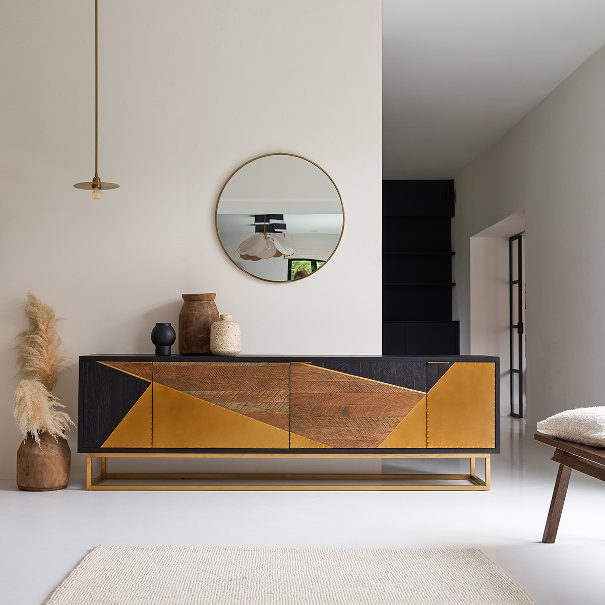 Meuble TV en chêne Oscar 240 cm Meuble TV en chêne Oscar 240 cm