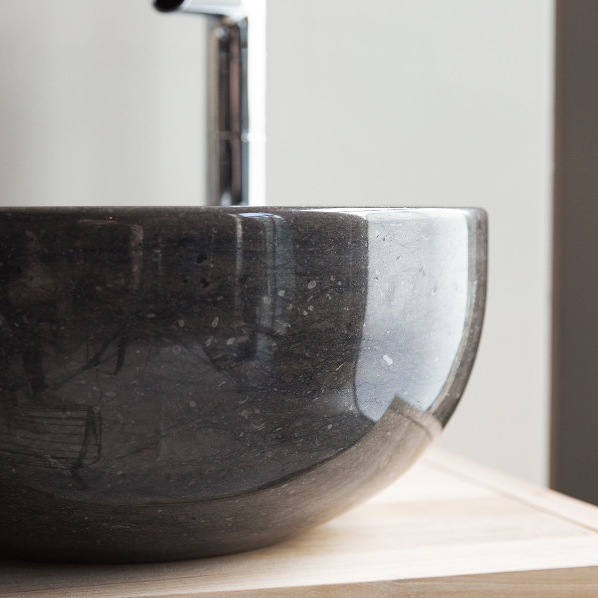 Mia dark Grey marble basin Mia dark Grey marble basin