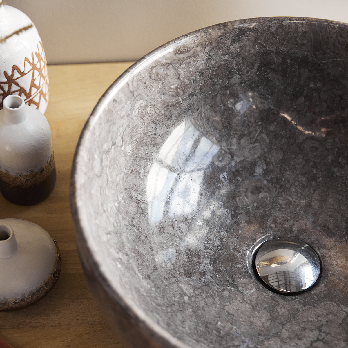Mia light grey marble Washbasin Mia light grey marble Washbasin