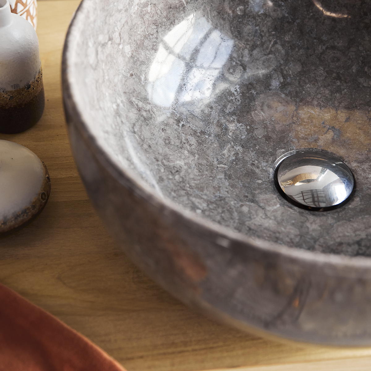 Mia light grey marble Washbasin Mia light grey marble Washbasin