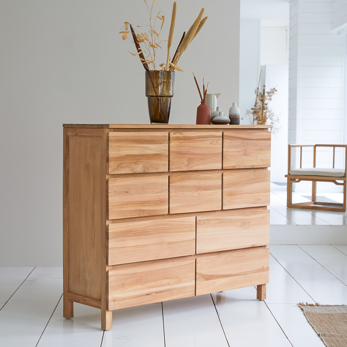 Milano solid teak Chest of drawers Milano solid teak Chest of drawers