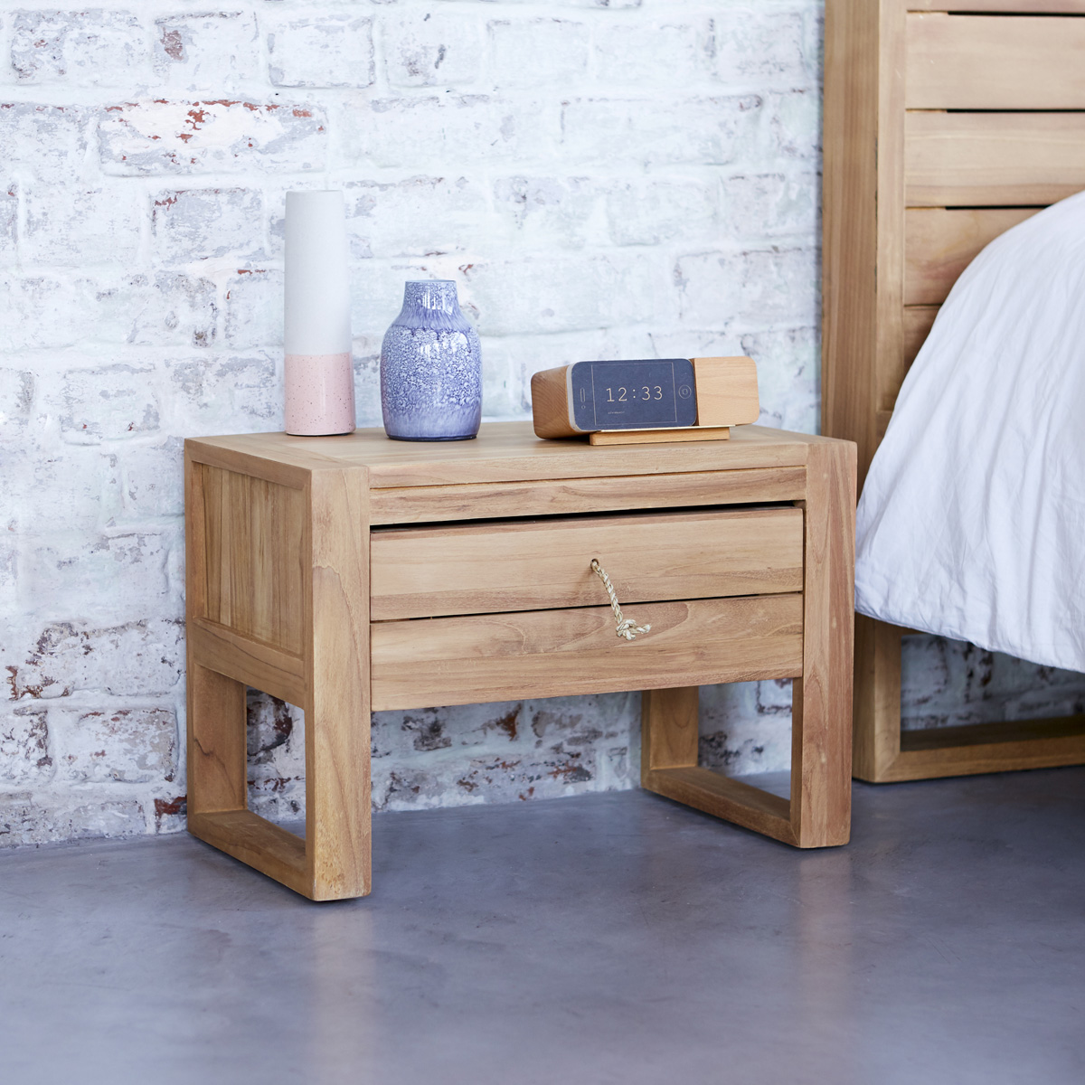 Minimalys solid teak Bedside table Minimalys solid teak Bedside table