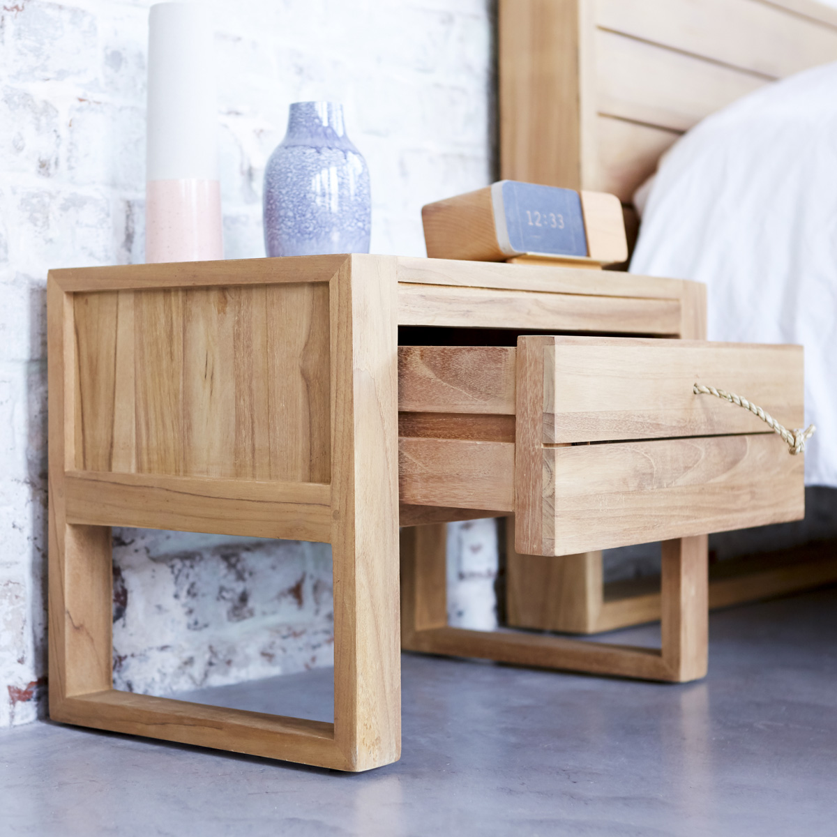 Minimalys solid teak Bedside table Minimalys solid teak Bedside table