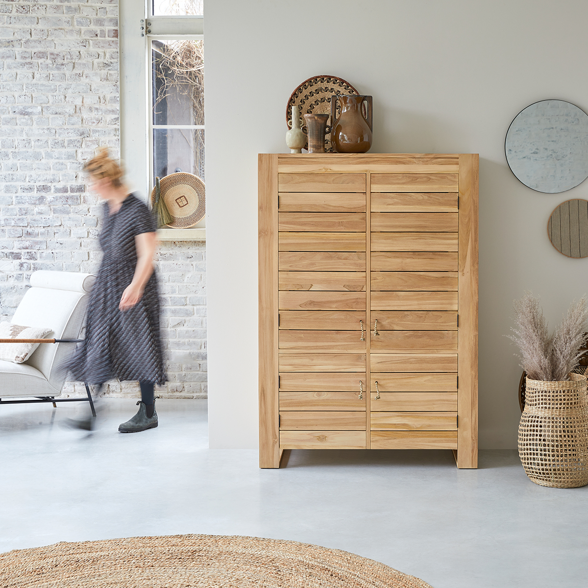 Minimalys solid teak Double Cupboard 160 Minimalys solid teak Double Cupboard 160
