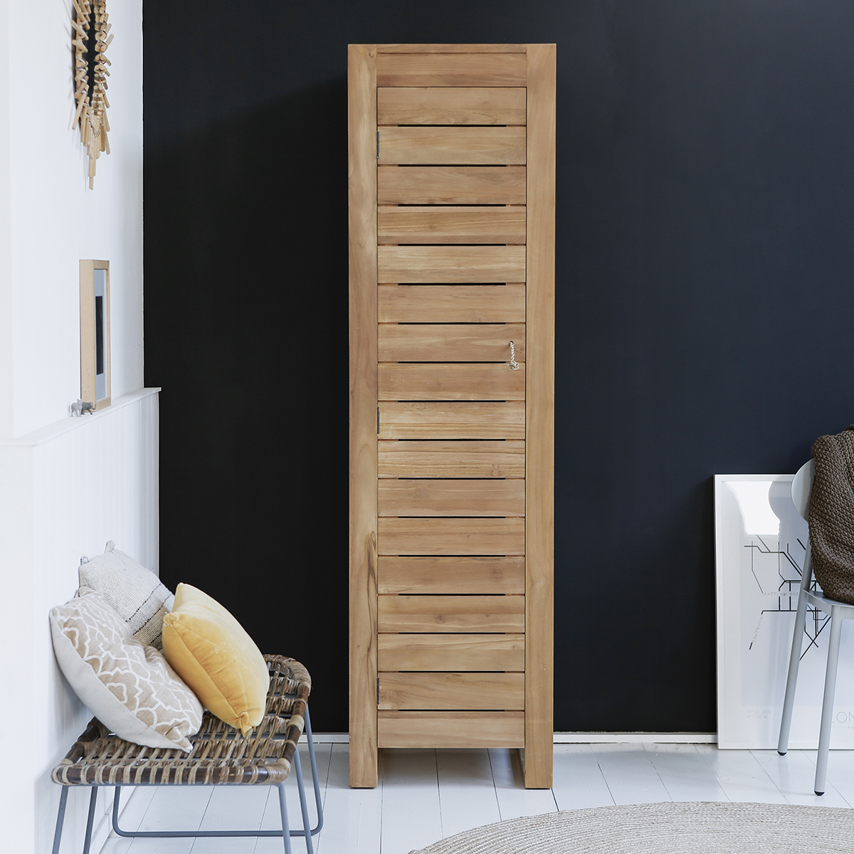 Minimalys solid teak single Wardrobe Minimalys solid teak single Wardrobe