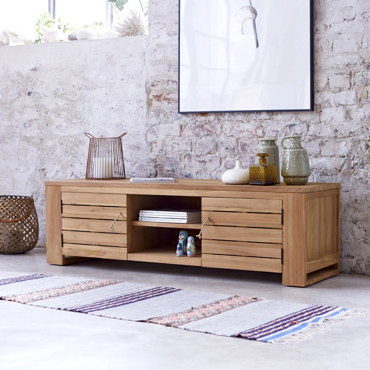 Minimalys solid teak TV Stand 135 cm Minimalys solid teak TV Stand 135 cm
