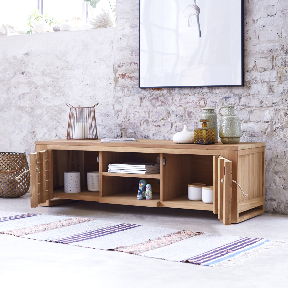 Minimalys solid teak TV Stand 135 cm Minimalys solid teak TV Stand 135 cm