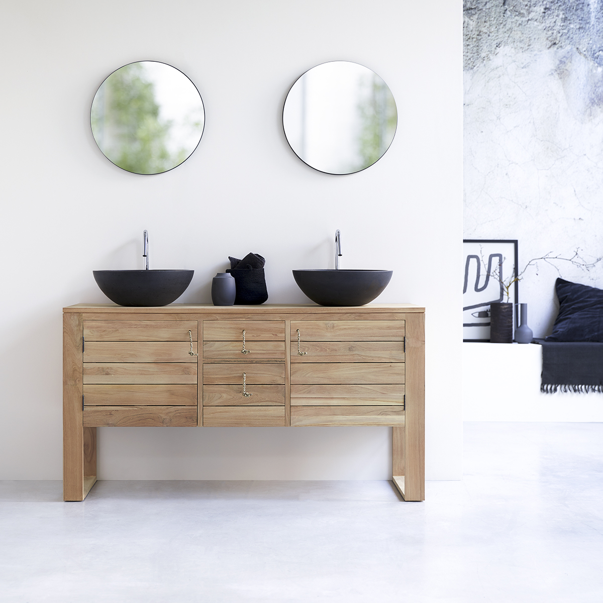 Minimalys solid teak Washstand 145 Minimalys solid teak Washstand 145