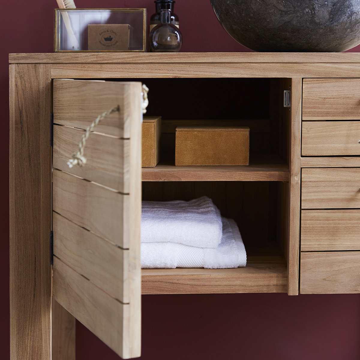 Minimalys solid teak Washstand 90 Minimalys solid teak Washstand 90