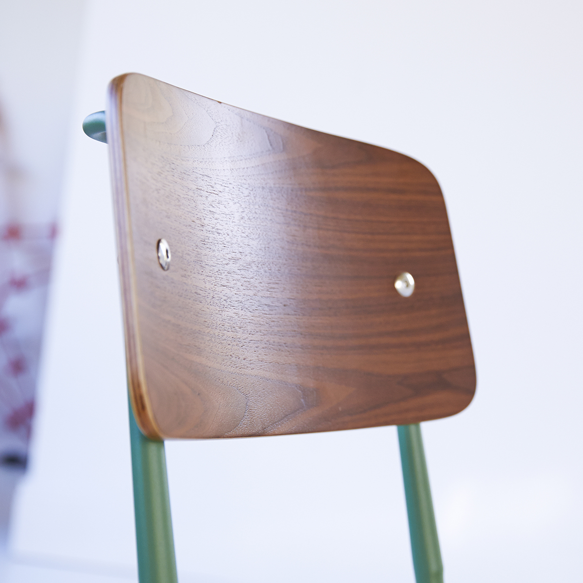 Mio Walnut and Metal Chair Lichen Mio Walnut and Metal Chair Lichen