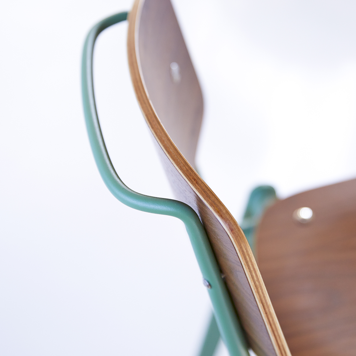 Mio Walnut and Metal Chair Lichen Mio Walnut and Metal Chair Lichen