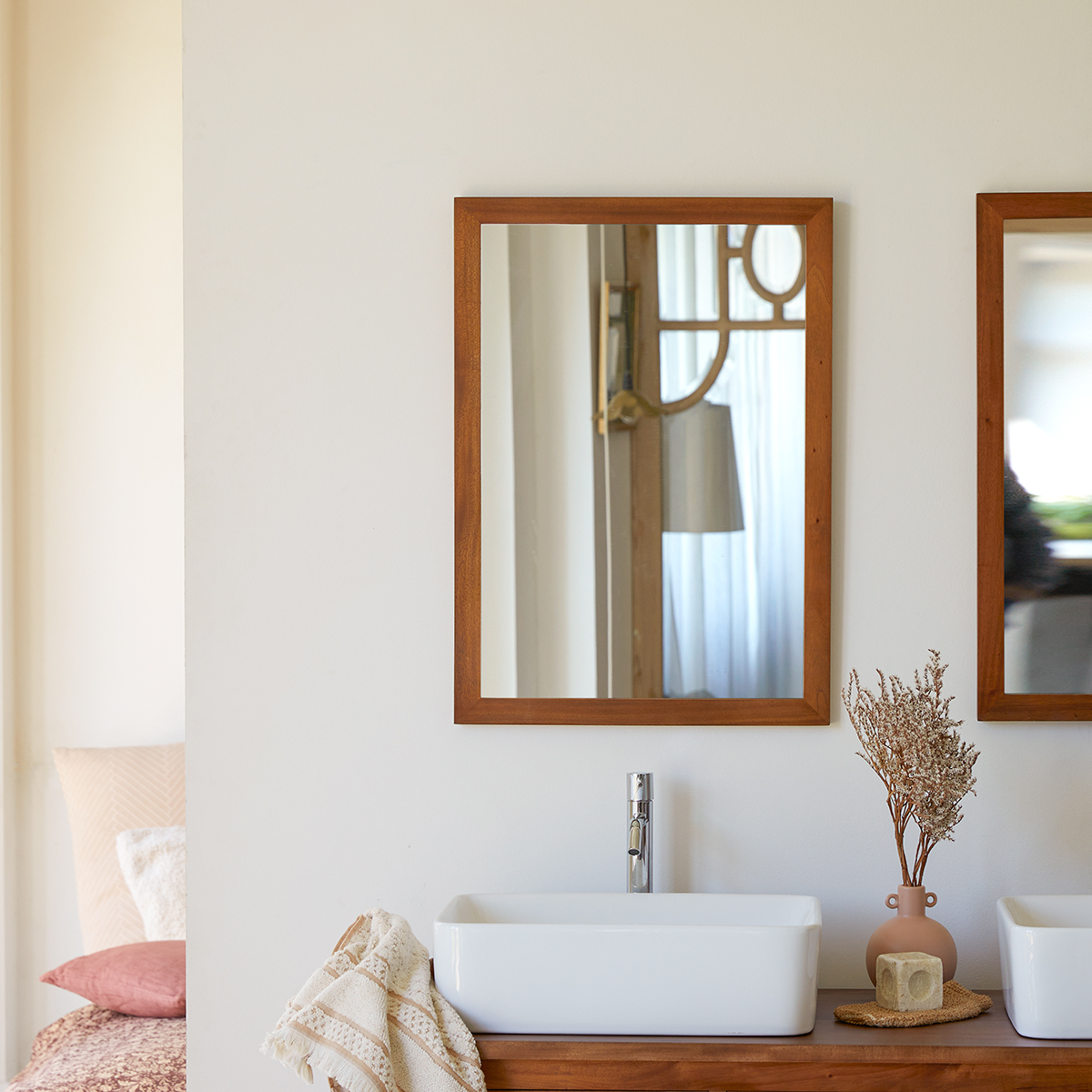 Miroir en acajou 70x50 Loggia Miroir en acajou 70x50 Loggia