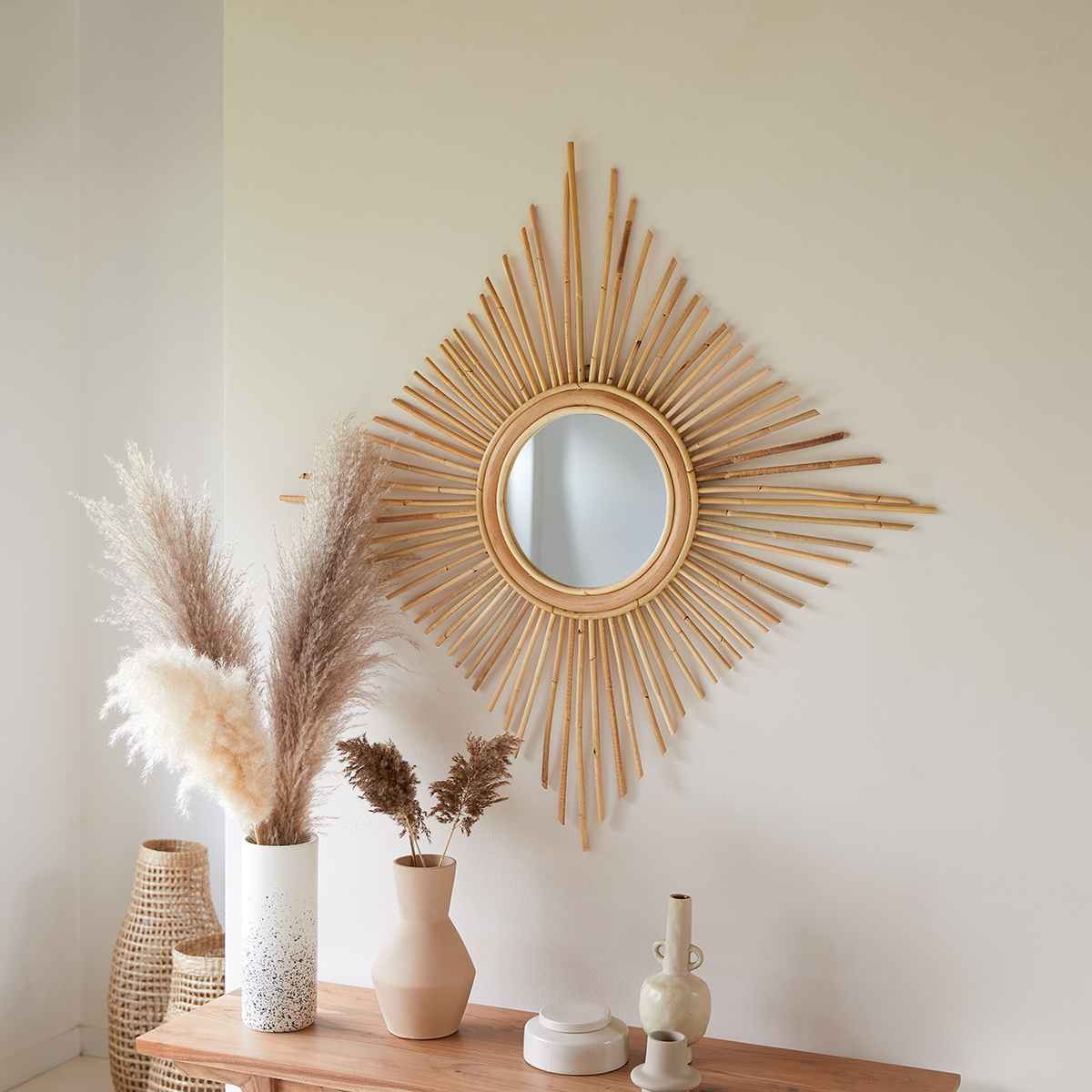 Miroir en rotin 80 Isidore naturel Miroir en rotin 80 Isidore naturel