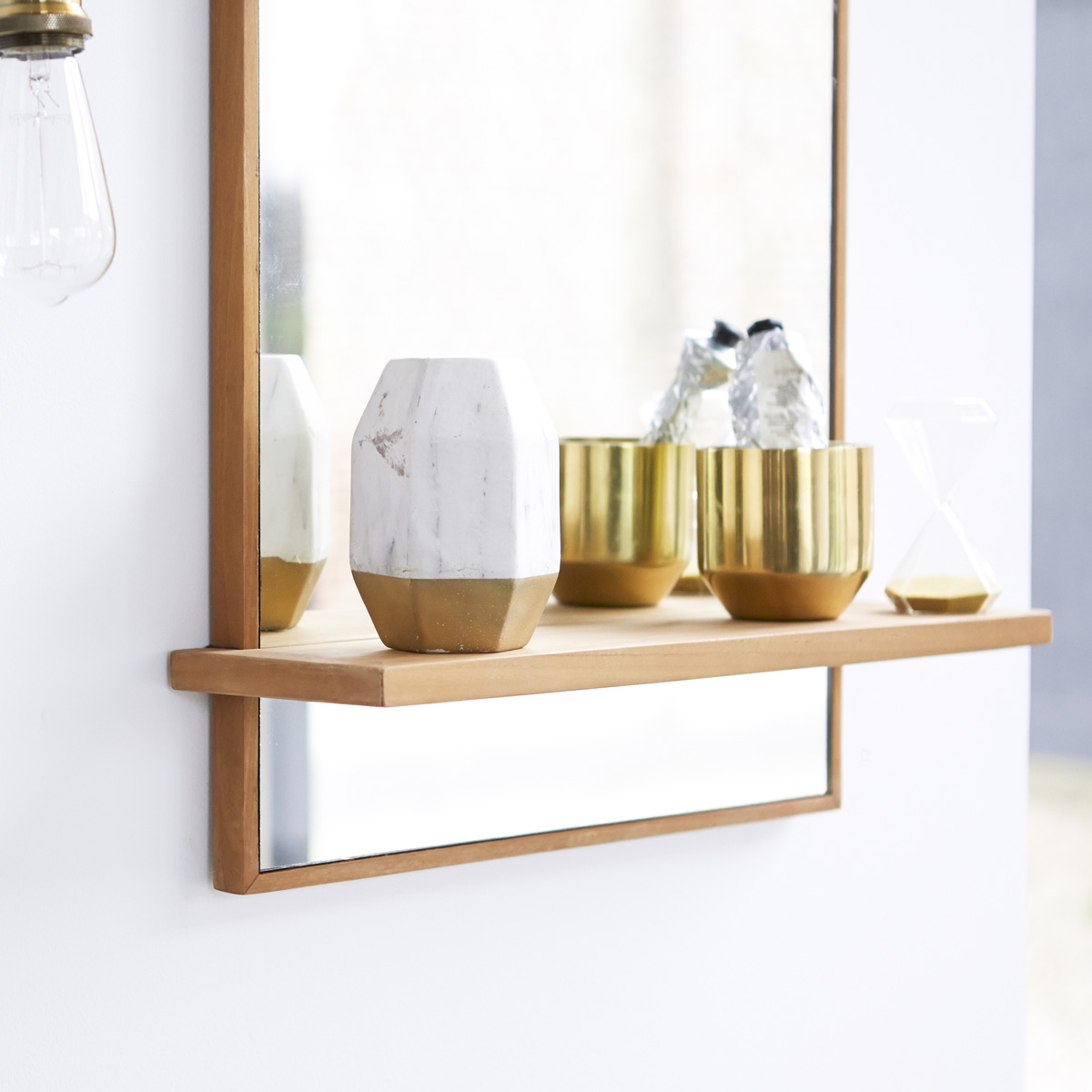 Miroir en teck Galyno 75x45 Miroir en teck Galyno 75x45