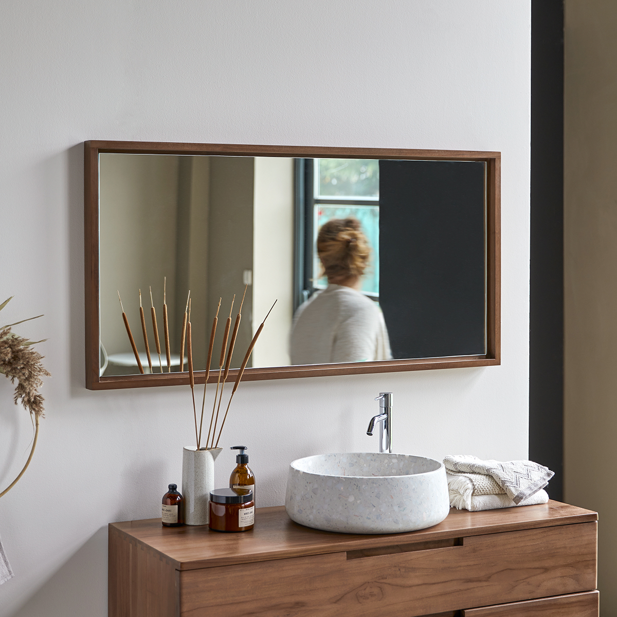 Miroir en teck Parker 120 Miroir en teck Parker 120
