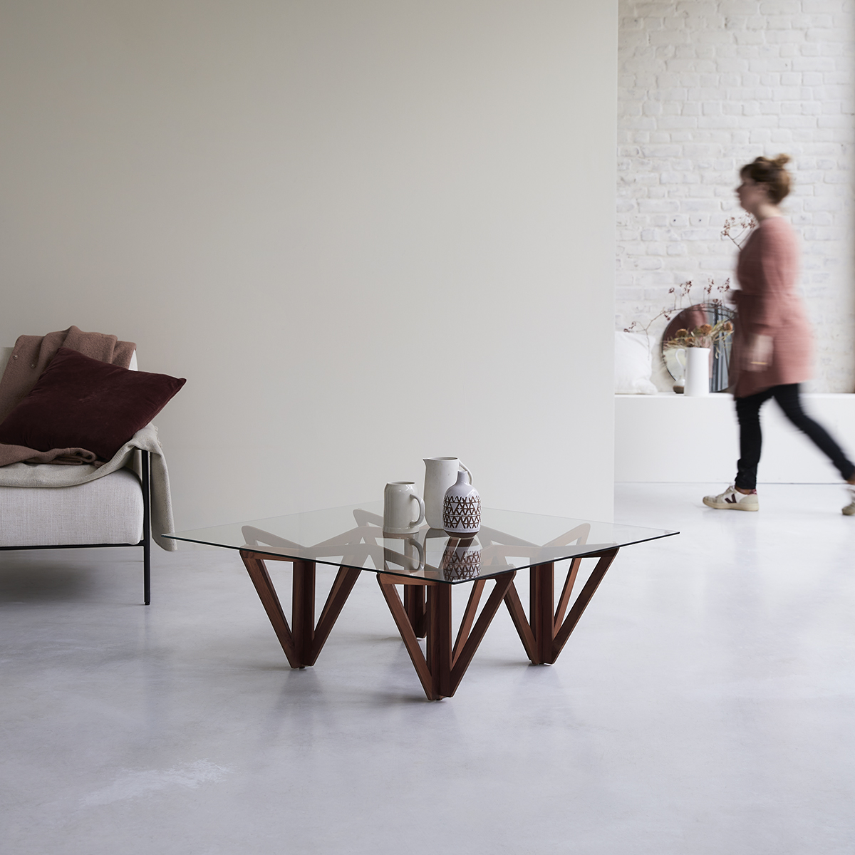 Mona solid teak Coffee Table 100x100 Mona solid teak Coffee Table 100x100