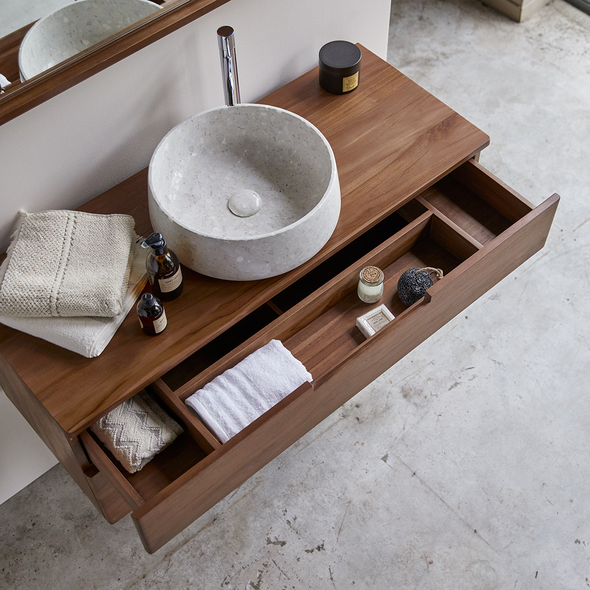 Mueble de baño en teca maciza 115 Baker Mueble de baño en teca maciza 115 Baker