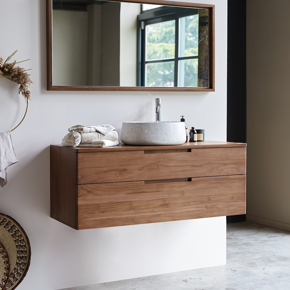 Mueble de baño en teca maciza 115 Baker Mueble de baño en teca maciza 115 Baker