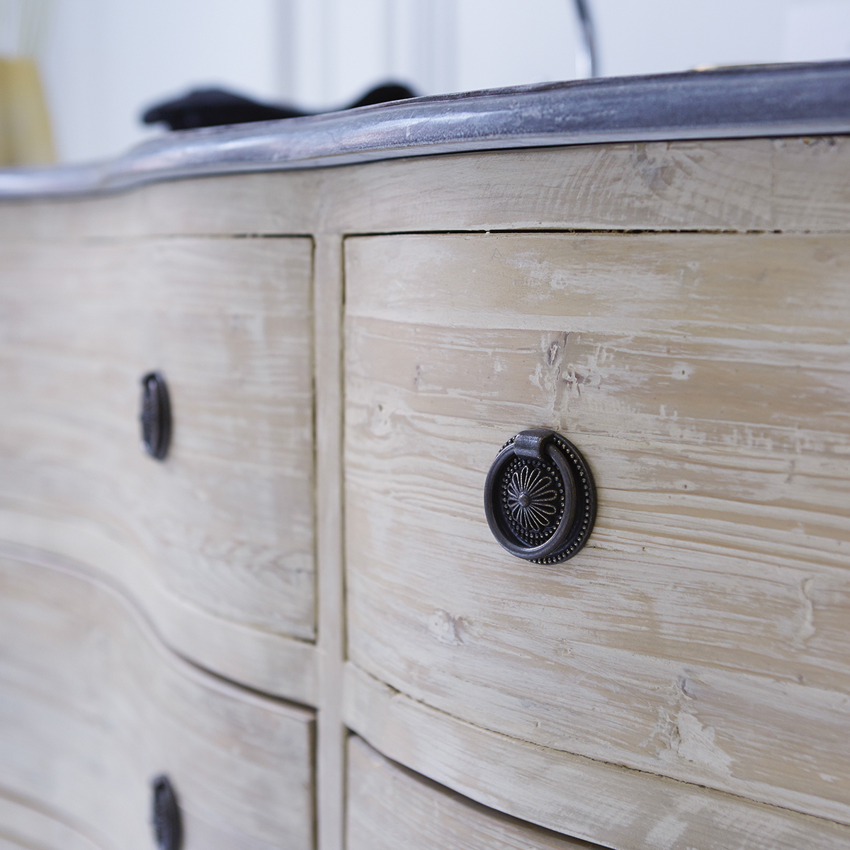 Mueble de pino con lavabos de piedra 170 Hermione Mueble de pino con lavabos de piedra 170 Hermione
