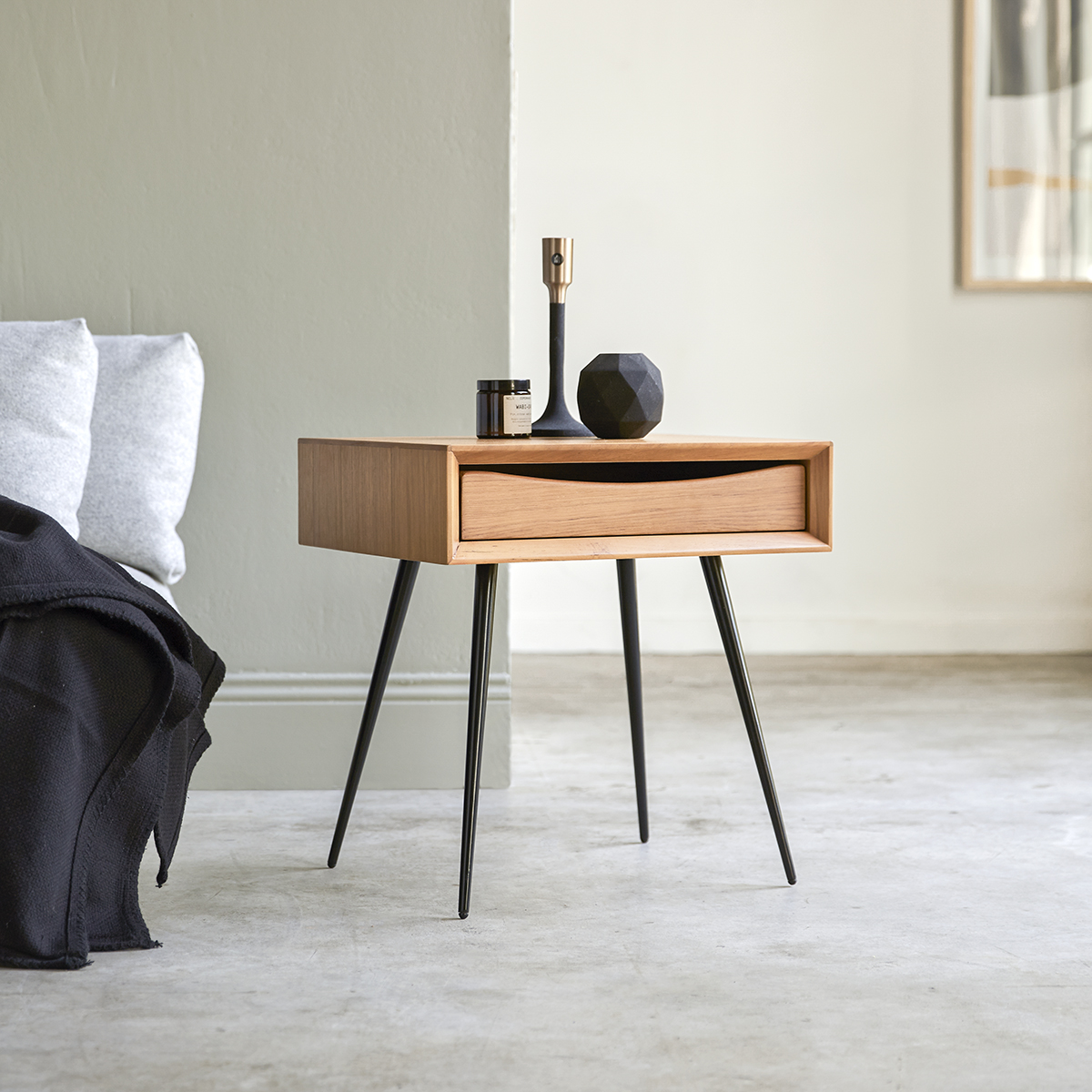 Nachttisch aus Teak Simen Nachttisch aus Teak Simen