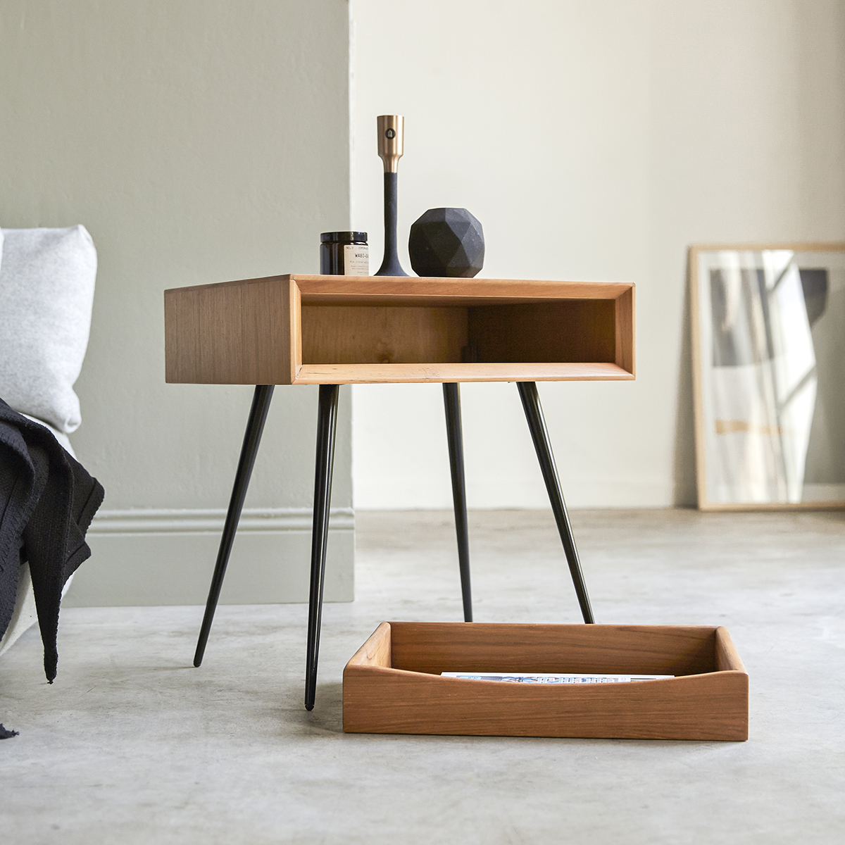 Nachttisch aus Teak Simen Nachttisch aus Teak Simen