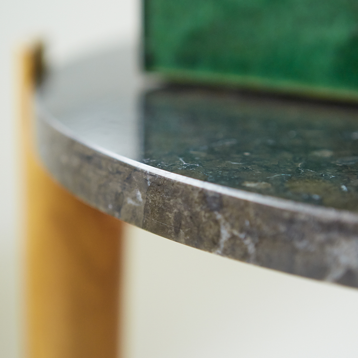 Nestor Teak and Marble Side Table 40 Black Nestor Teak and Marble Side Table 40 Black
