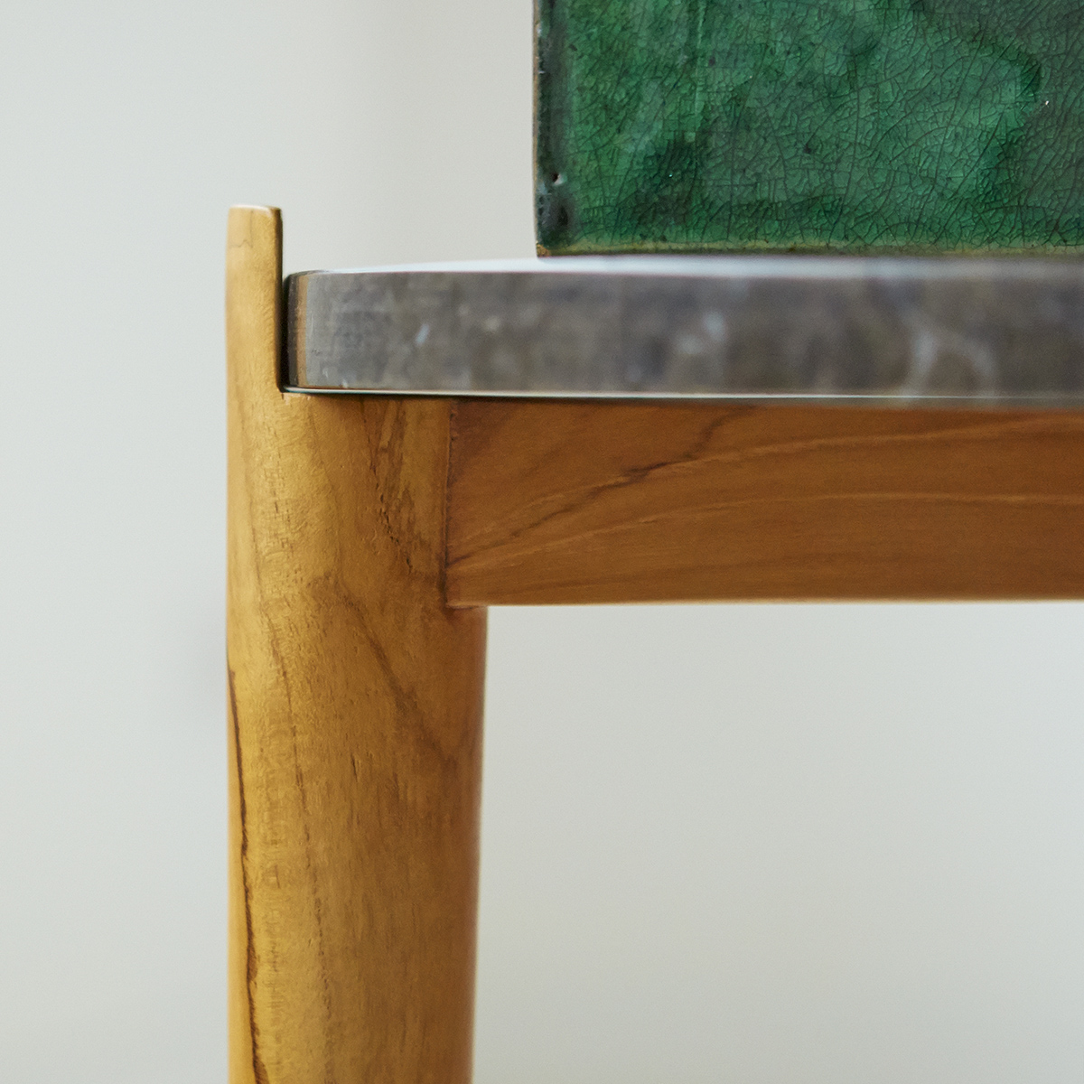 Nestor Teak and Marble Side Table 40 Black Nestor Teak and Marble Side Table 40 Black