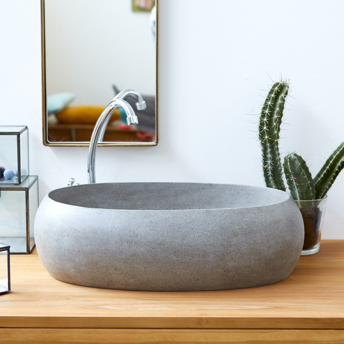 Orion grey terrazzo Washbasin Orion grey terrazzo Washbasin