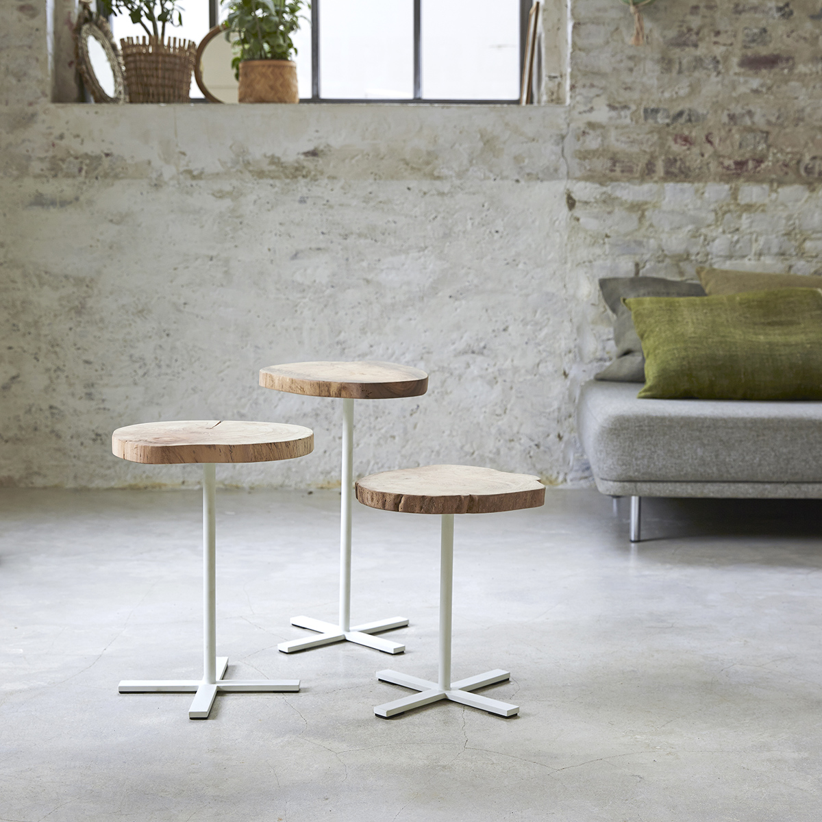Paani Driftwood Nesting Tables Paani Driftwood Nesting Tables