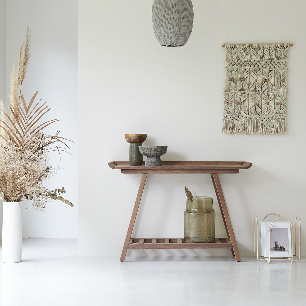Pampa solid walnut high console table 110 Pampa solid walnut high console table 110