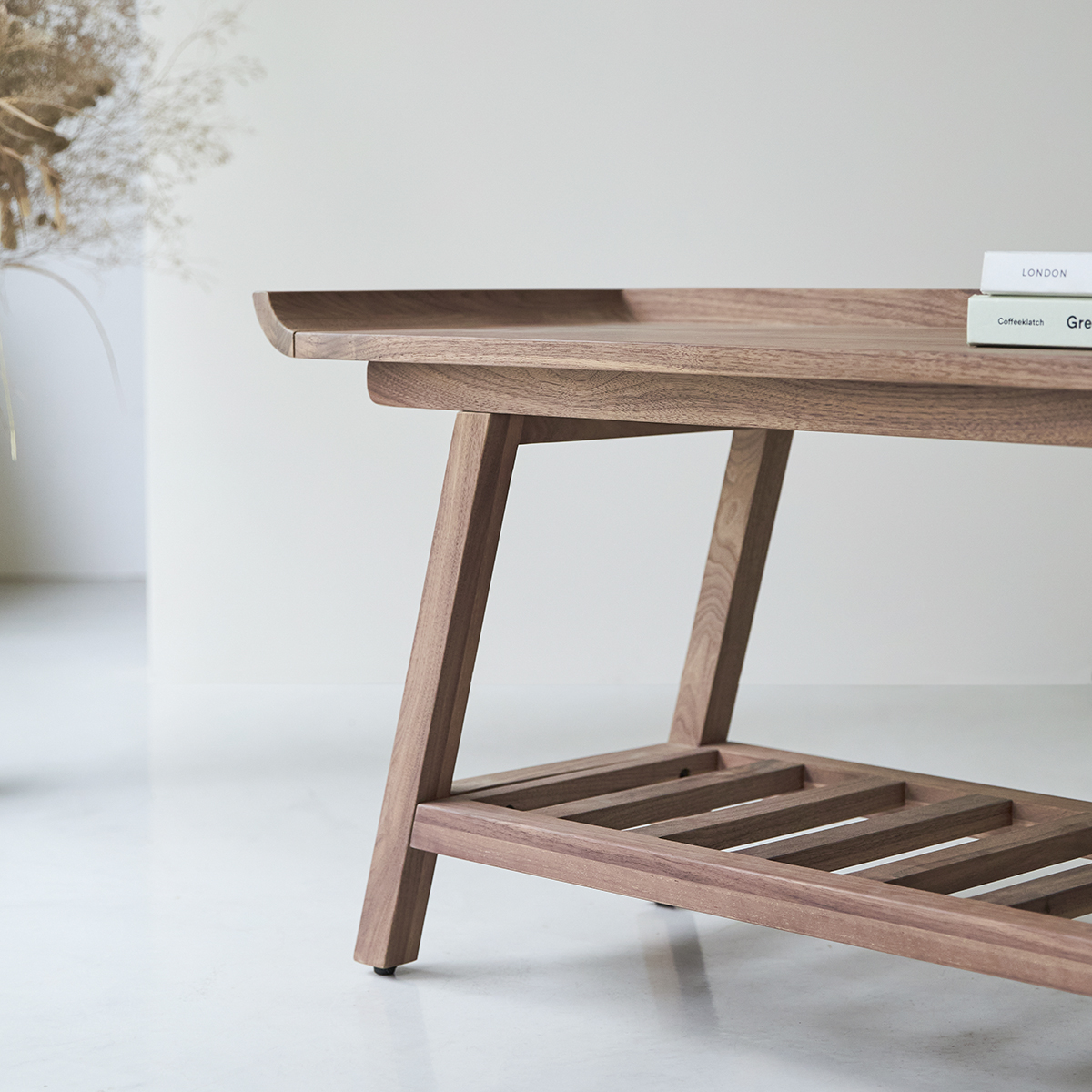 Pampa solid walnut low console table 110 Pampa solid walnut low console table 110