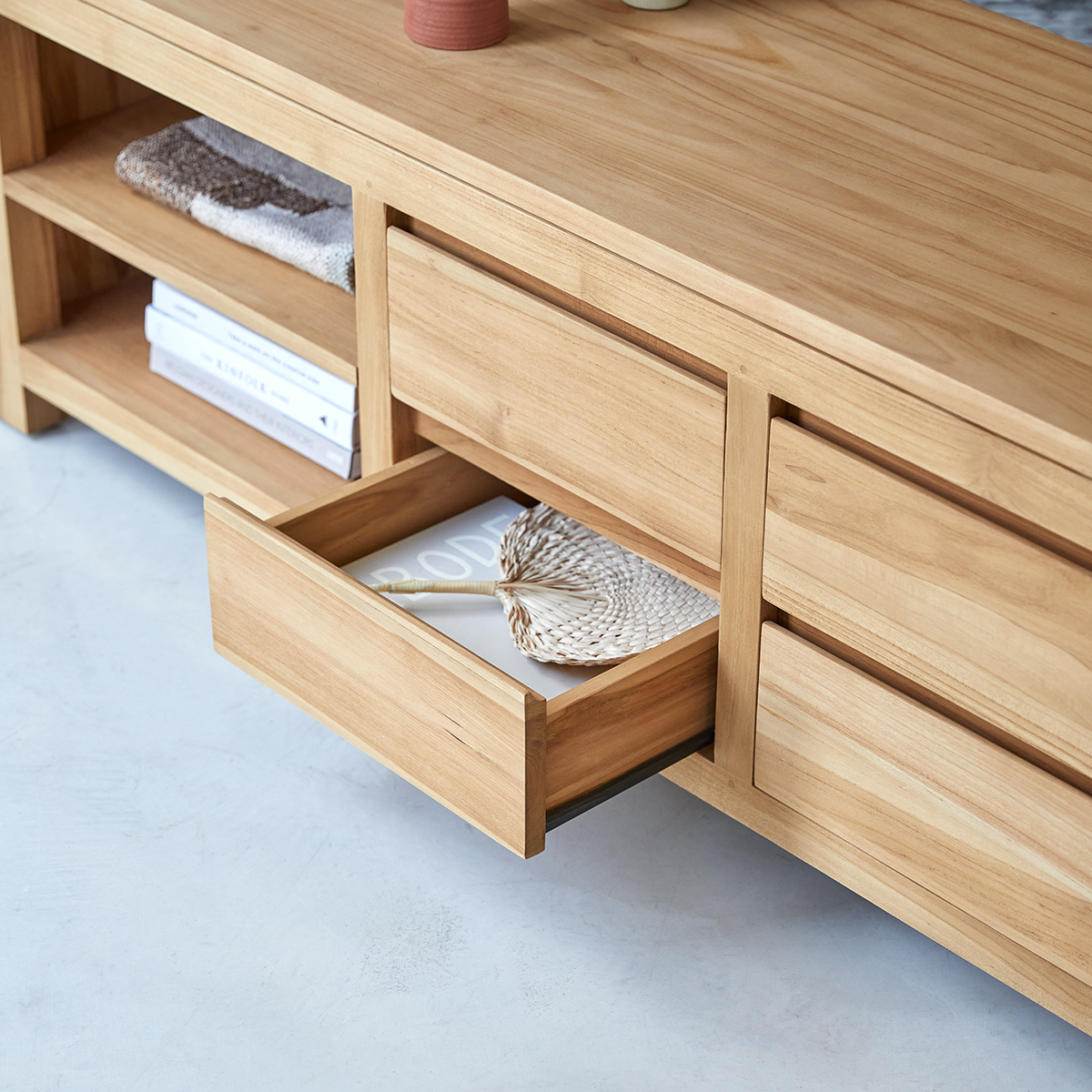 Patio solid teak TV Stand 200 cm Patio solid teak TV Stand 200 cm